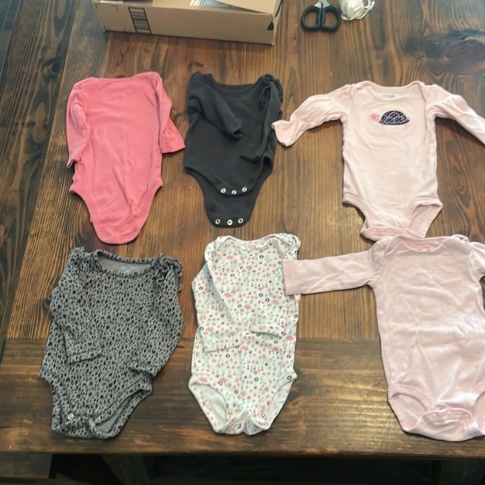 Assorted Onesies 3-6 Long Sleeve